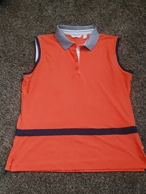 Lady Hagen Orange with Navy Trim